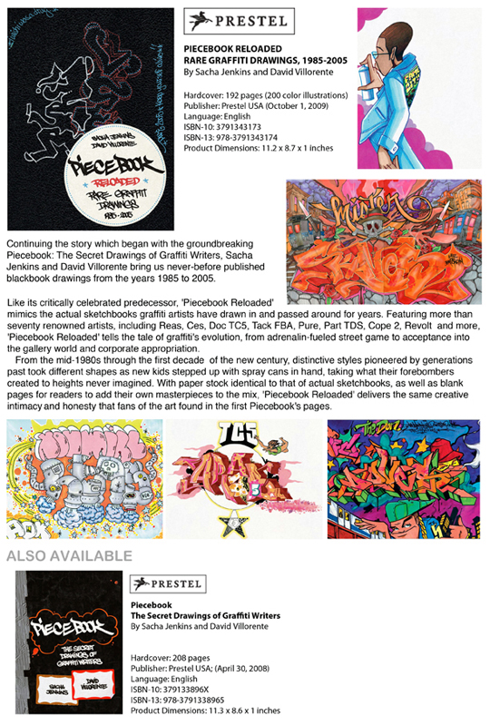 Piecebook Reloaded – Rare Graffiti Drawings 1985–2005
