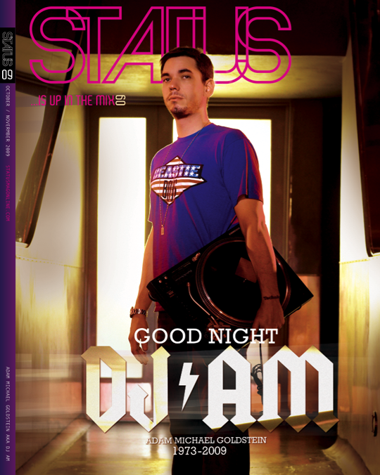 DJ AM tribute in Status Magazine