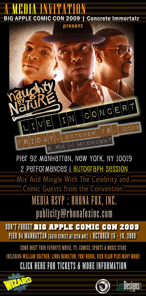 Naughty By Nature Live @ Big Apple Comic Con 2009