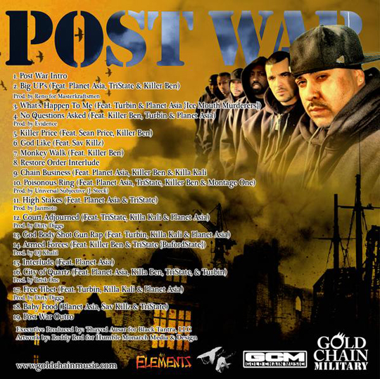 GCM Mixtape back cover GCM Mixtape back cover