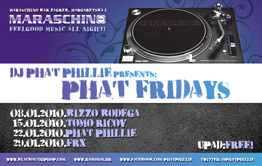 DJ Phat Phillie večeras u Maraschinu