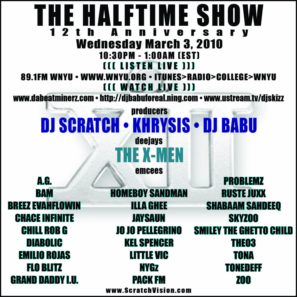 The Halftime Show 12th year anniversary!