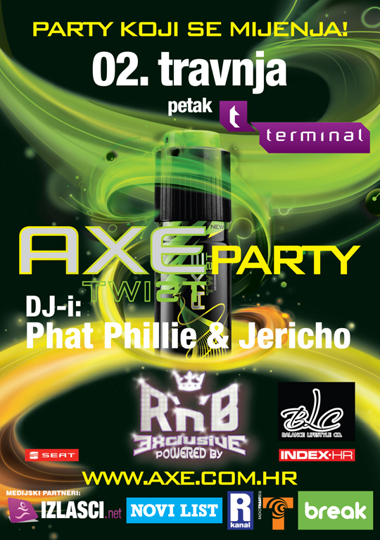 DJ Phat Phillie @ Axe Party (Terminal, Rijeka)