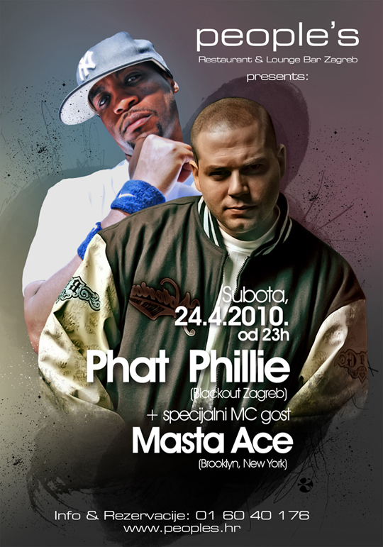 Masta Ace & DJ Phat Phillie @ People’s Lounge Bar (ZG)