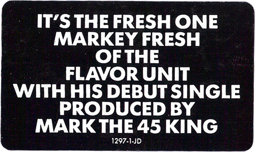 R.I.P. Markey Fresh