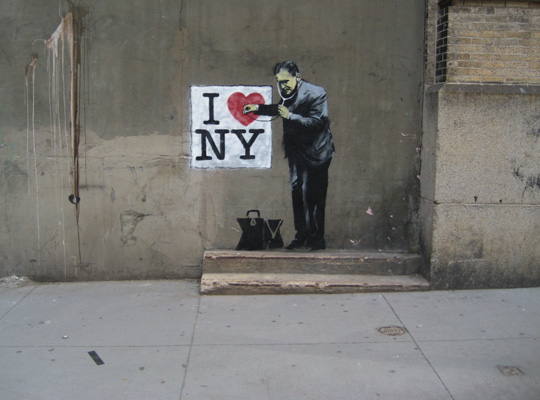 Banksy arrives in New York City
