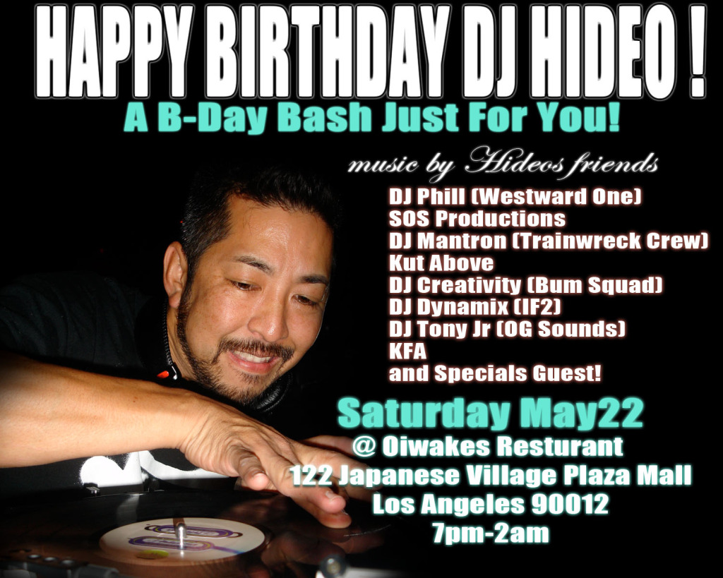 DJ Hideo Birthday Bash
