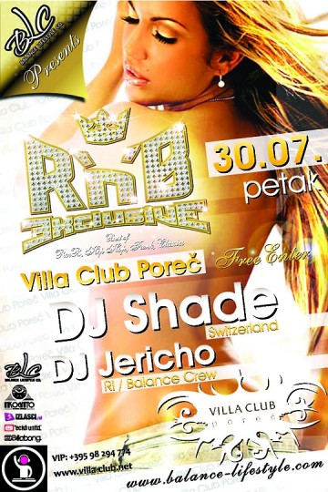 30.07 Dj Shade @ Villa Club