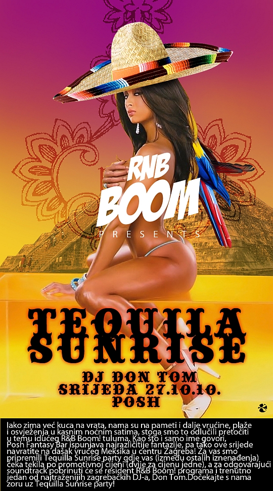 R&B Boom! Presents: Tequilla Sunrise with DJ Don Tom