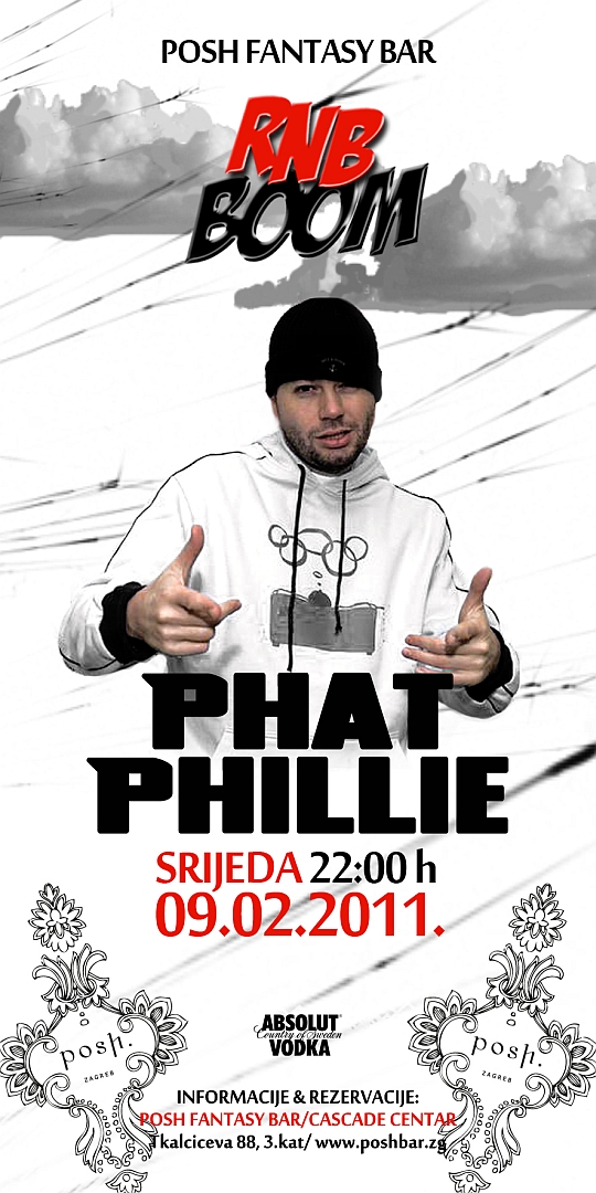 R&B Boom! w/ DJ Phat Phillie @ Posh Fantasy Bar (Zagreb)