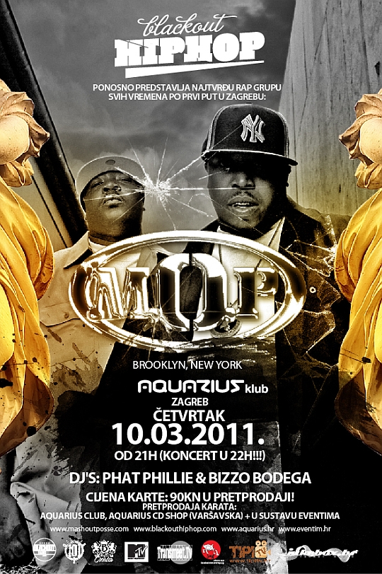 BlackoutHipHop.com Presents: M.O.P. Live @ Aquarius (Zagreb)