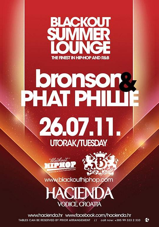 DJ Bronson & DJ Phat Phillie @ Blackout Summer Lounge (Hacienda)