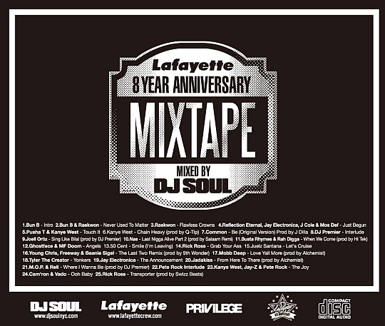 DJ Soul – Lafayette 8 Year Anniversary (Mixtape)