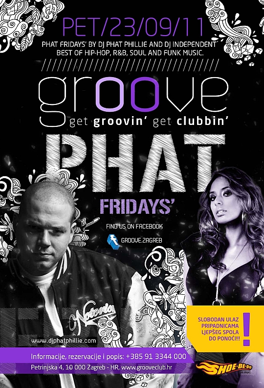 Nagradna igra: Free upadi za Phat Fridays @ Groove Club