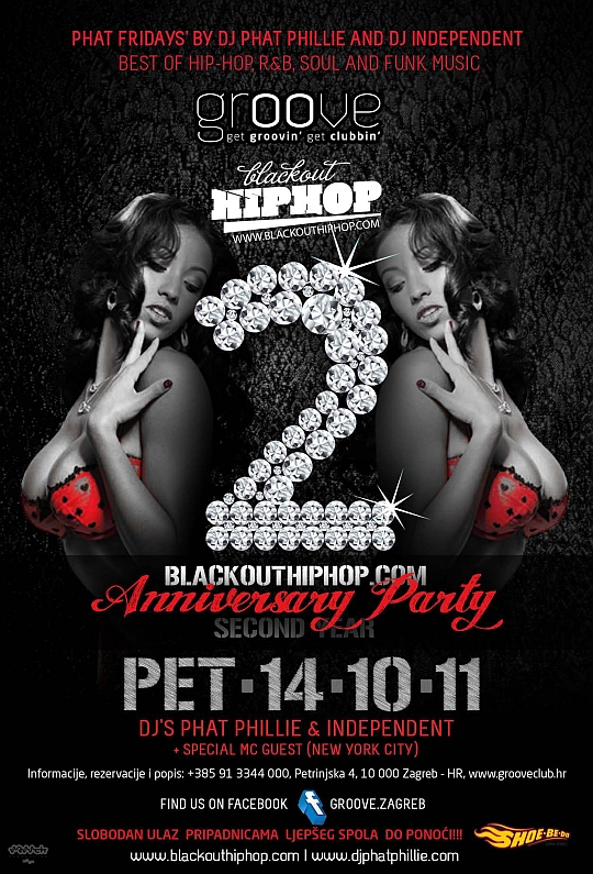 Blackouthiphop.com B-Day Party večeras u klubu Groove!