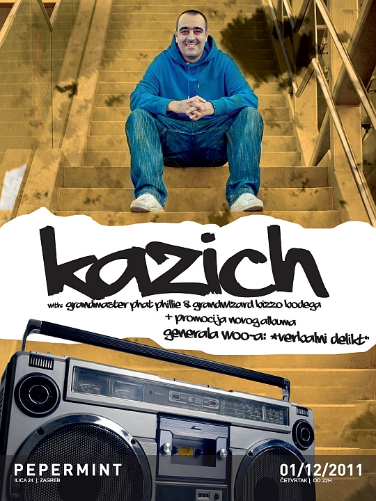 Promocija novog albuma Generala Woo-a @ Kazich (Pepermint, Zagreb)