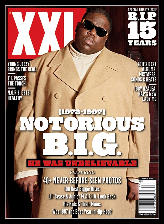 XXL pays tribute to Notorious B.I.G. with March 2012 issue