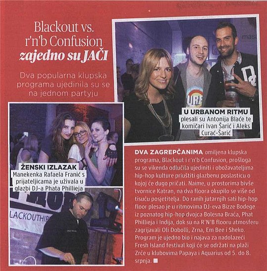 Report: Blackout vs. RNB Confusion u magazinu Extra!