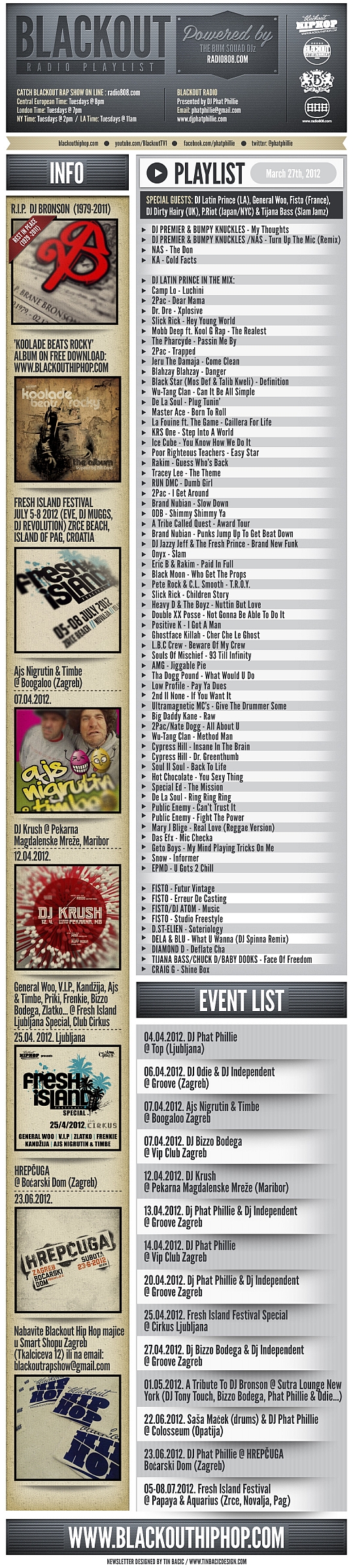 Blackout Radio Playlist & DL Links (Mar 27th, 2012)