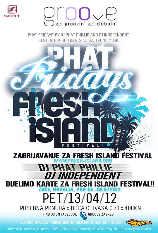 Osvojite ulaznice za Fresh Island Festival večeras u klubu Groove!