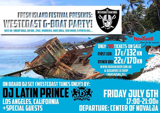 Fresh Island presents: West Coast G-Boat Party!