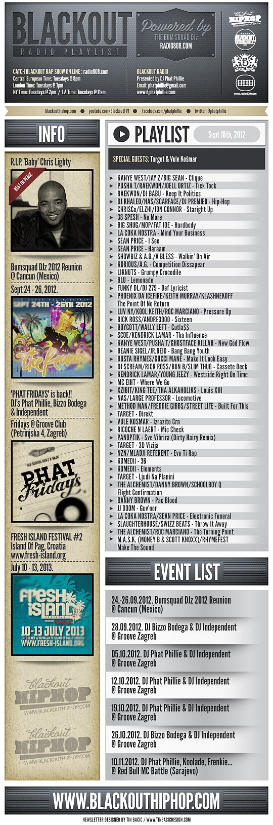 Blackout Radio Playlist & DL Links (Sept 18th, 2012)