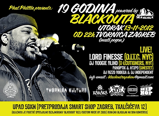 19 Godina Blackouta: Lord Finesse LIVE @ Tvornica Zagreb