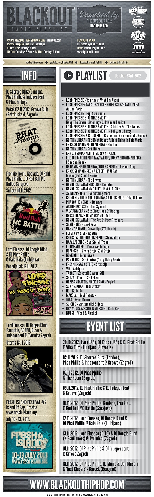 Blackout Radio Playlist & DL Links (Oct 23rd, 2012)