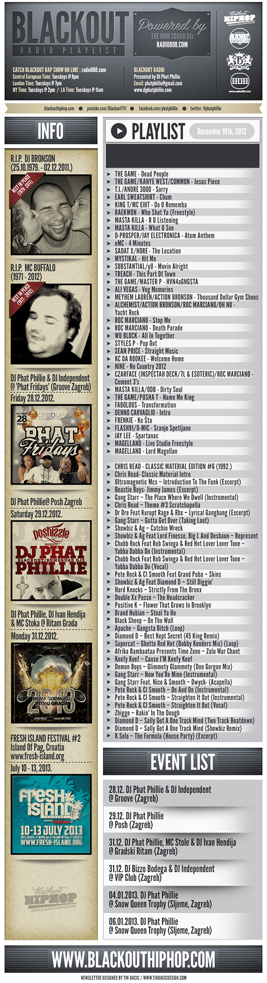Blackout Radio Playlist & DL Links (Dec 18th, 2012)