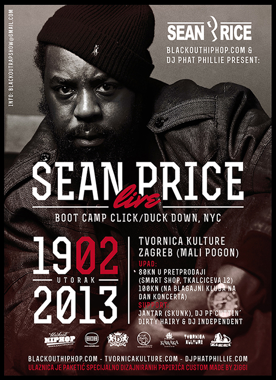 Blackout Hip Hop & Phat Phillie Present: Sean Price LIVE @ Tvornica (Zagreb)