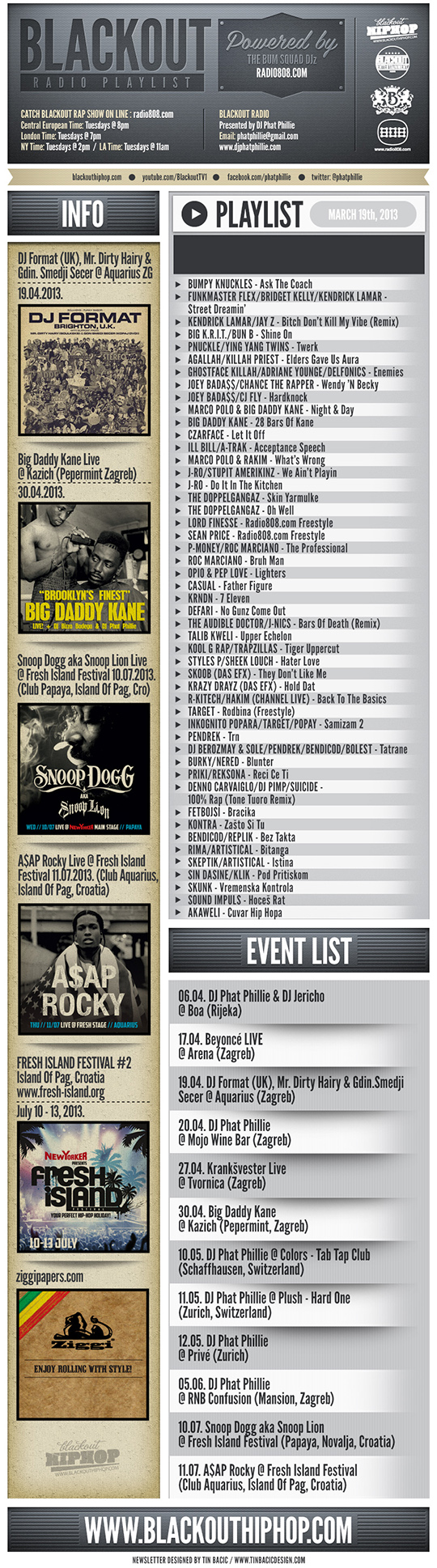 Blackout Radio Playlist & DL Links (Mar 19th, 2013)