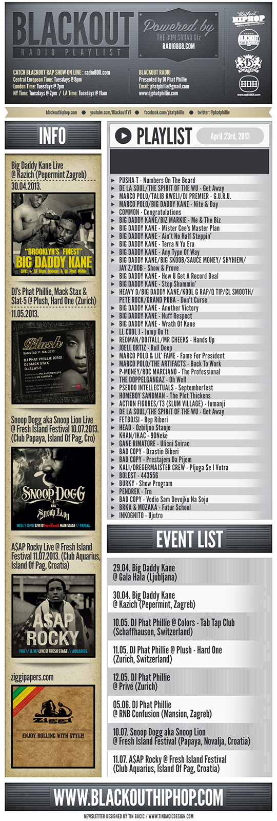 Blackout Radio Playlist & DL Links (Apr 23rd, 2013)