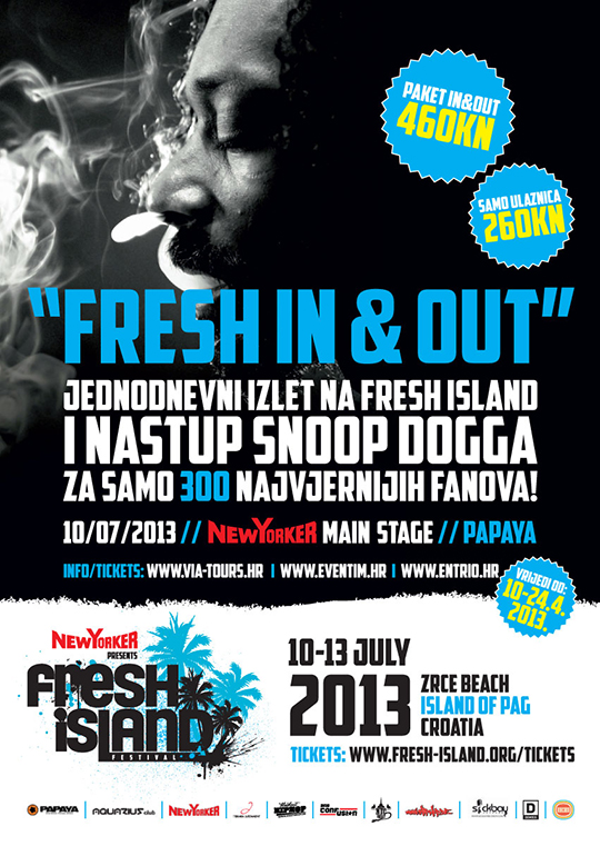 “Fresh In & Out” – Jednodnevni izlet na Fresh Island i nastup Snoop Dogga!