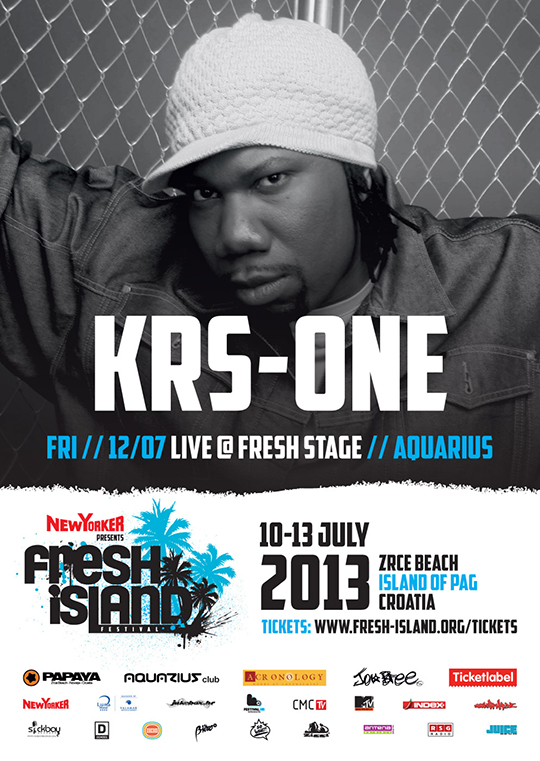 Fresh Island presents: KRS-One Live @ Aquarius Fresh Stage!