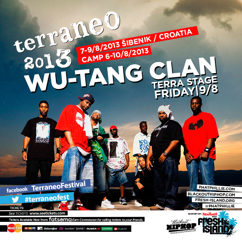Wu-Tang Clan LIVE @ Terraneo Festival in Šibenik (Support by Blackout & Fresh Island)