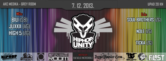 Hip Hop Unity Party: Bili, Juxxx, High5 & Soul Brothers @ Grey Room, 7.12.2013.