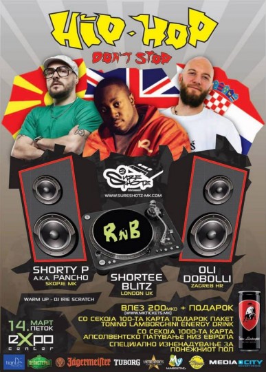 Hip Hop Don't Stop @ Skopje, Makedonija (14.03.)