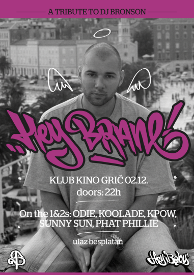 DJ Bronson Tribute @ Kino Klub Grič, Zagreb