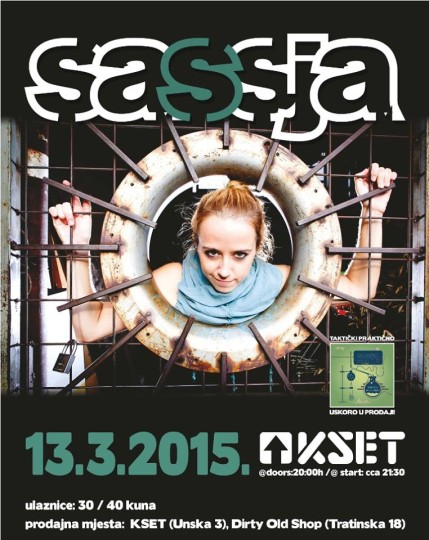Sassja Live @ KSET, Zagreb (13.3.)
