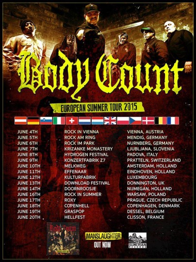 body count euro tour