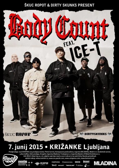 Body Count ft. Ice-T Live @ Križanke, Ljubljana (7.6.)