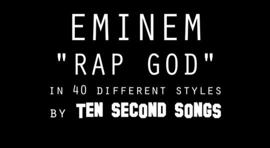 Video: Eminem – Rap God (Performed in 40 Styles)