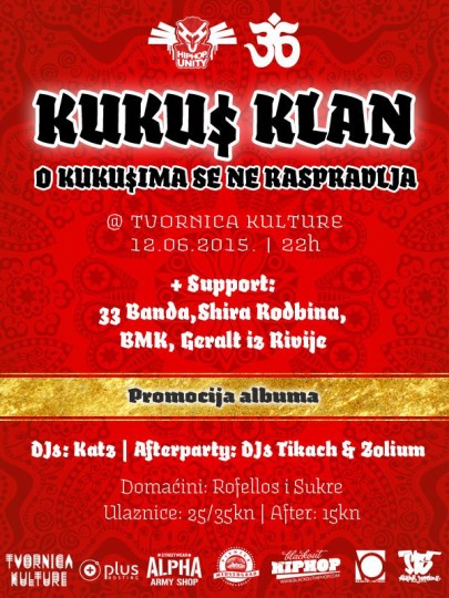 Kuku$ Klan Live @ Tvornica Kulture, Zagreb (12.6.)