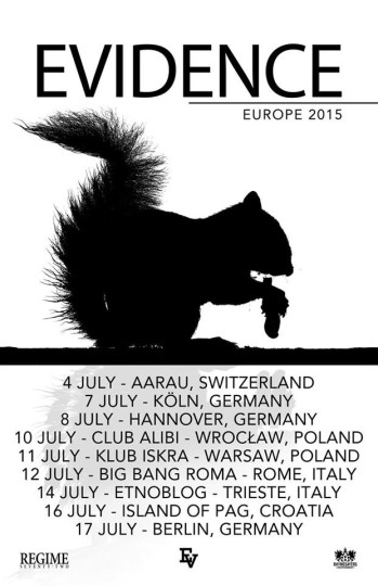 Evidence European Tour Dates for 2015