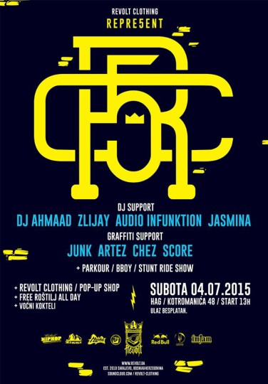 Revolt Clothing Birthday Party @ Caffe Bar Hag, Sarajevo (4.7.)