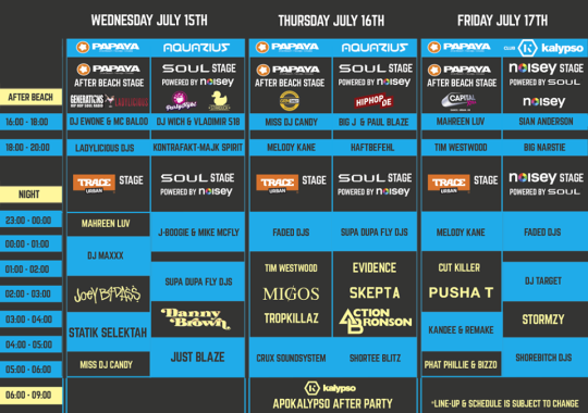 FRESH TIMETABLE