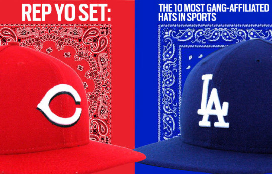 gang affiliated hats
