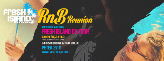 Večeras: RNB Reunion x Fresh Island @ Cvetličarna, Ljubljana