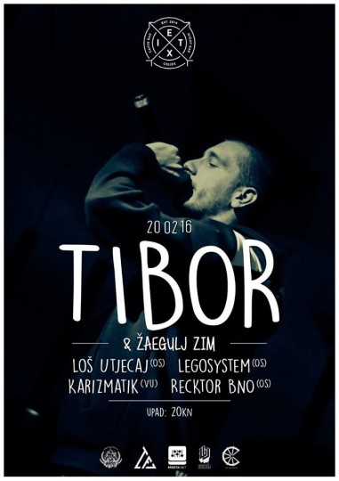 Tibor & Žaegulj Zim, Loš Utjecaj, i dr. Live @ Club Exit, Osijek (20. 2.)