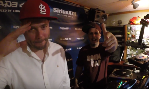 Phat Phillie Chilling With Tony Touch & Statik Selektah @ Shade45 (2015)